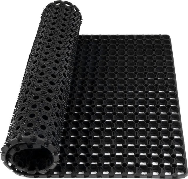 Karat Homeliving Ringgummimatte Octo Door Schwarz B/T: 150 x 100 cm, Höhe: 2,3 cm - Bild 1
