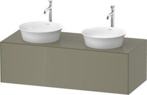 Duravit Waschtischunterschrank White Tulip in Weiß Hochglanz, B/T: 130 x 55 cm - Bild 1