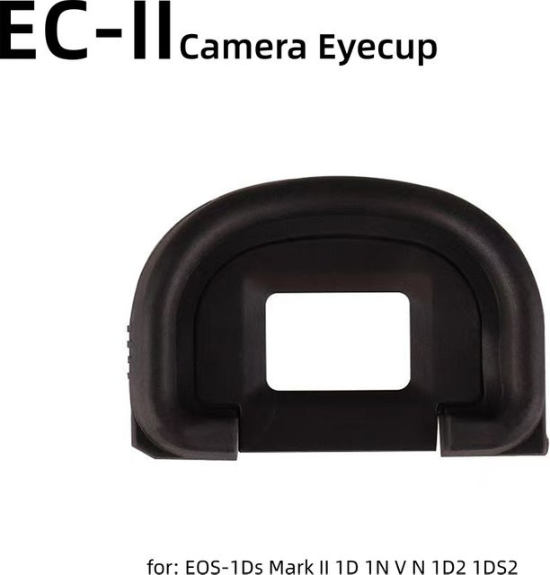 Canon EC-II Augenmuschel-Sucher-Protector aus weichem Gummi in Schwarz für EOS-1Ds Mark II, 1D, 1N, 1D2 und 1DS2 DSLR Kameras - Bild 1