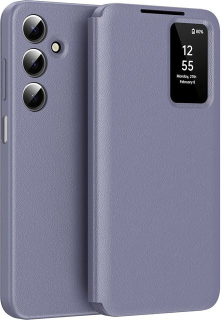 Techsuit SmartView Schutzhülle für Samsung Galaxy A17 4G, A17 5G, A26 und A266 in Lila - Bild 1