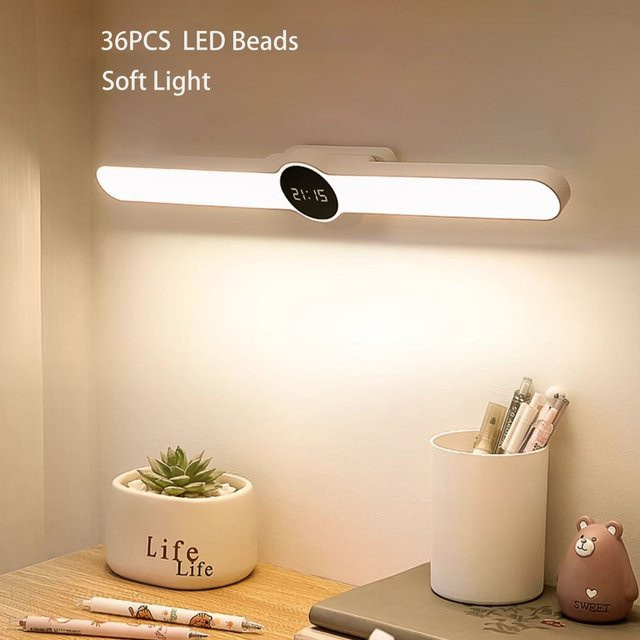 ggbingo LED-Schreibtischlampe mit Augenschutz, dimmbar und CCT-Steuerung, Weiß, Touch-Bedienung, ideal für Home Office und Studium - Bild 1
