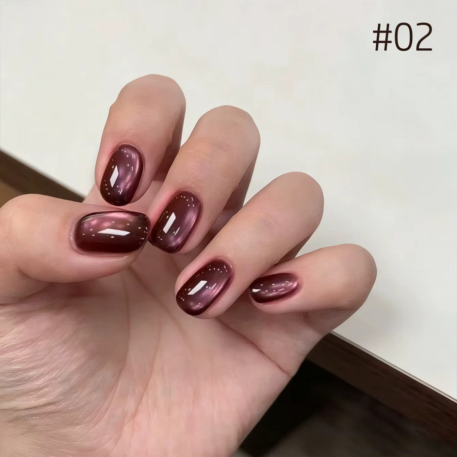 MIANEL Nagelgel Rotes Katzenauge Magnetpulver, 10 ml, Schimmernd - Bild 2