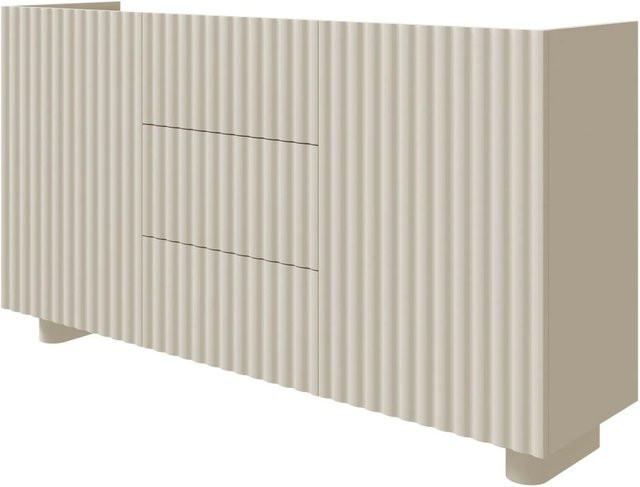 Selsey Sideboard Fiorra Zweitürig mit Drei Schubladen in Kaschmir, Breite: 144 cm - Bild 1