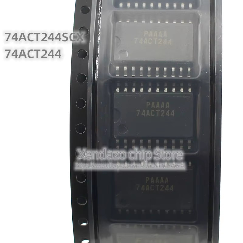Xendazo 10er Set 74ACT244SCX 74ACT244 SOP-20 Treiber-Chips in Schwarz - Bild 2