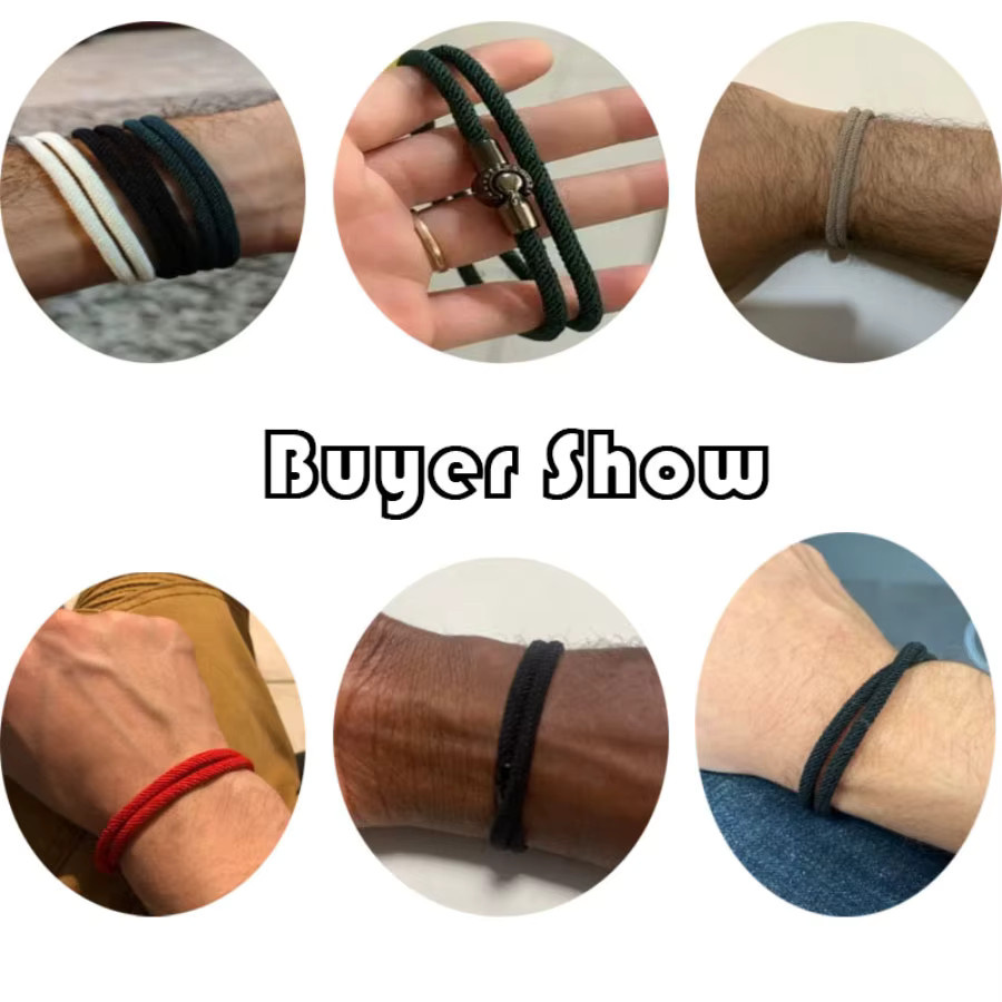 Noter Armband, Seil Armband, Magnetischer Verschluss, Unisex - Bild 2