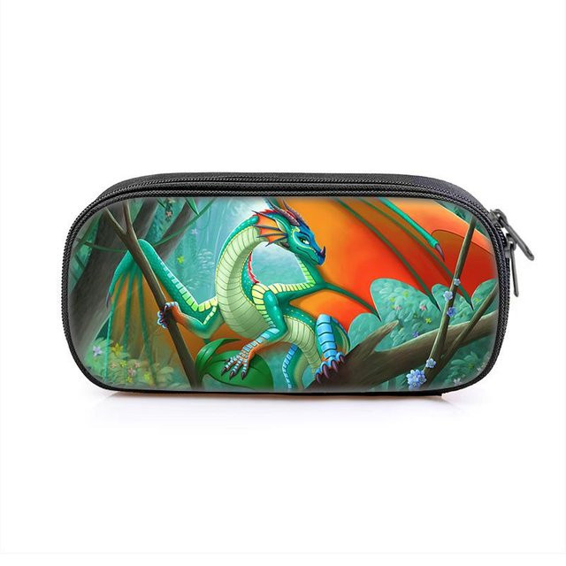 Wings of Fire Federmäppchen von Fancy Style Studio mit Cartoon-Druck, Tragbares Etui für Jungen und Mädchen in Multicolour - Bild 1