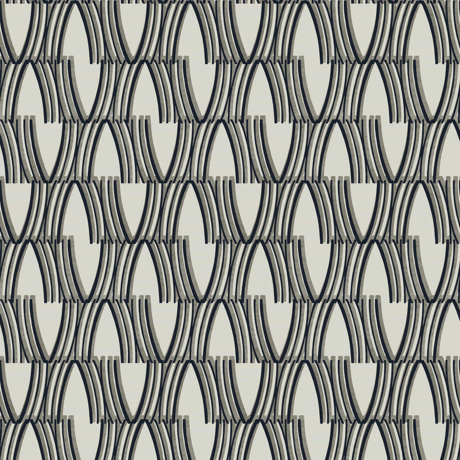 Nobilis Wallpaper Tempera COS192 Vlies Tapete in Grau und Mehrfarbig mit abstraktem Art-Deco- und geometrischem Design in Matt - Bild 1