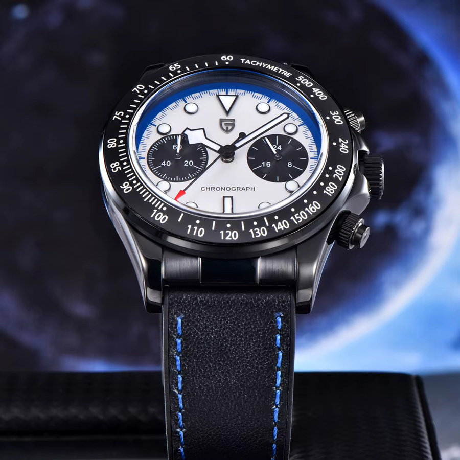 PAGANI DESIGN Chronograph, Quarzuhr, Edelstahl, Weiß, Herren - Bild 4