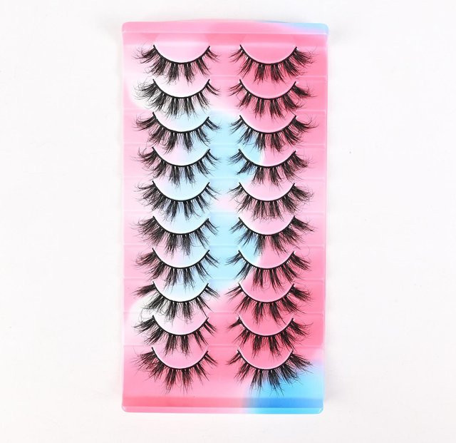 OTRESS Künstliche Wimpern, Cat-Eye, pink, 10 Paar, Unisex - Bild 1