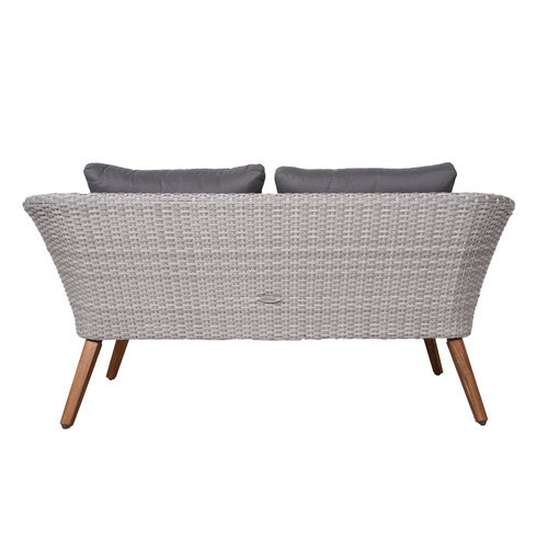 Garden Pleasure Sitzgruppe Arona aus Akazienholz in Grau mit Auflagen für 4 Personen, B/T/H: 150 x 67 x 180 cm - Bild 3