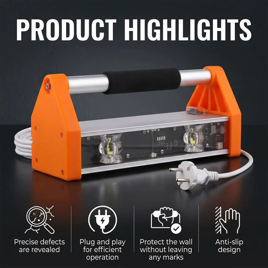 Podofo Arbeitsleuchte Orange 2200 Lumen mit 155 Grad Ultraweitwinkel Doppelwandige LED-Inspektionslampe für Lacke und Trockenbau - Bild 6