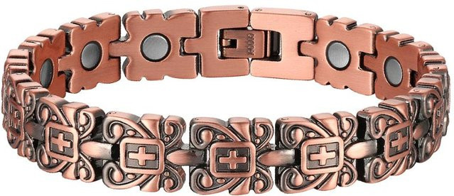 OKtrendy Magnetarmband, Messing, Roségold, Unisex - Bild 1