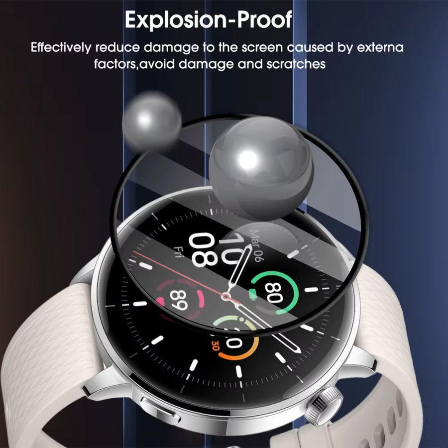 BAPPSUS Hydrogelfolie und Verbundfolie Displayschutzfolie für OnePlus Watch 3 43 mm, transparent - Bild 3