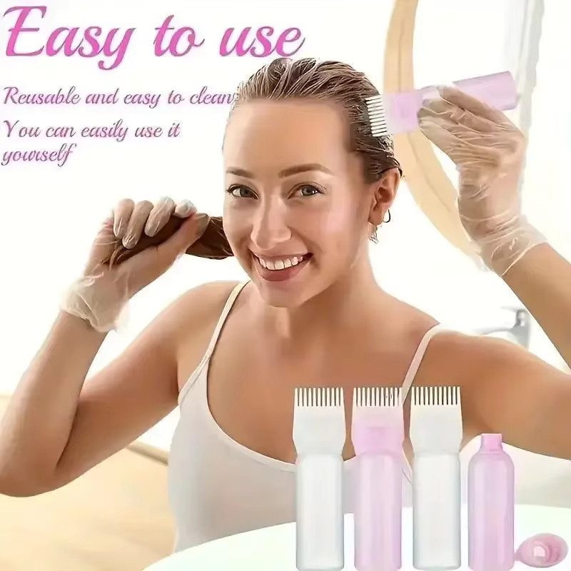 Haarpinsel-Set, 7-teilig, mit Entwirrbürste, Kopfhautmassagebürste und Sprühflasche - Bild 3