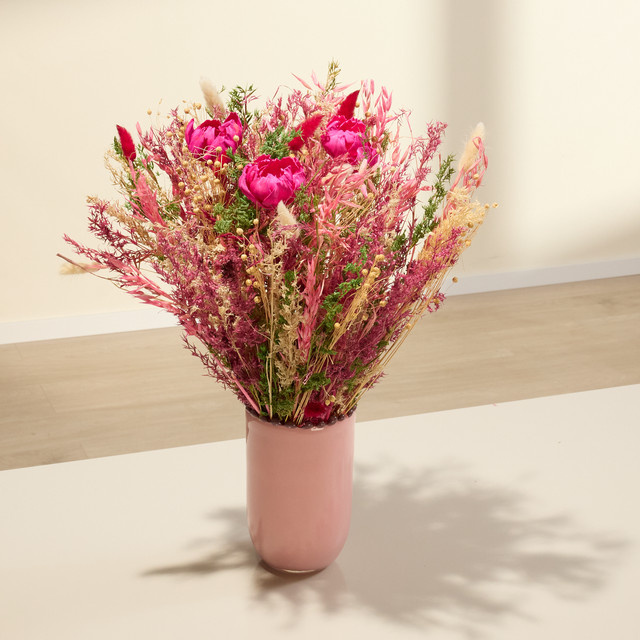 Trockenblumenstrauß Pink Deluxe von Blume2000 in Pink - Bild 1
