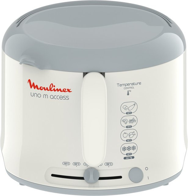 Moulinex Uno M Access Fritteuse in Weiß und Grau AF1211 - Bild 1