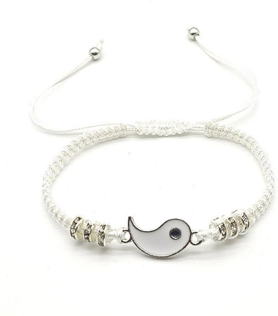 Lucky Star Jewelry Armbänder, Yin Yang, Eisenlegierung, Silber, Unisex - Bild 1