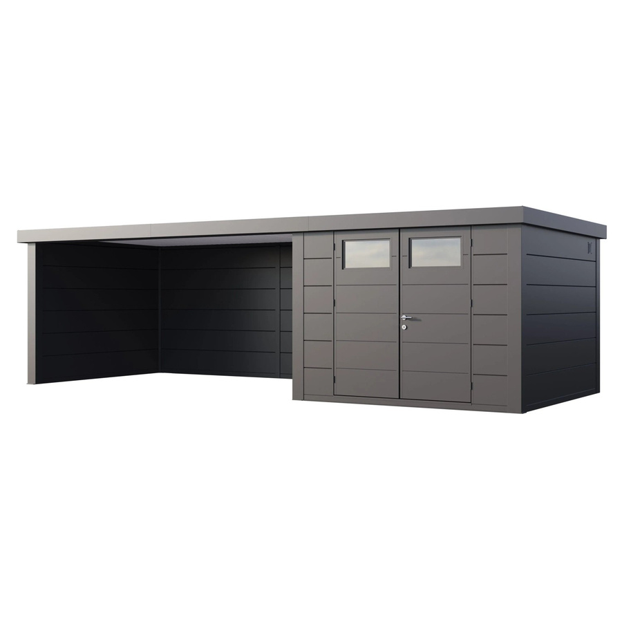 Telluria Gerätehaus Classico in Silberfarben, B/H/T: 812 x 219 x 318 cm - Bild 2