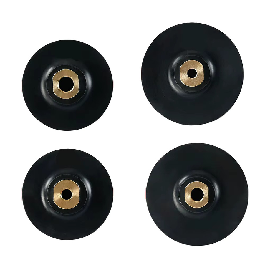 Vibratite Gummi Stützteller in Schwarz mit M10 für M14 Gewinde für Winkelschleifer und Polierpads - Bild 5