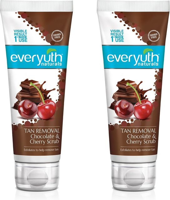 Everyuth Naturals Schoko-Kirsch Bräunungsentferner Peeling, 2x 100 g - Bild 1
