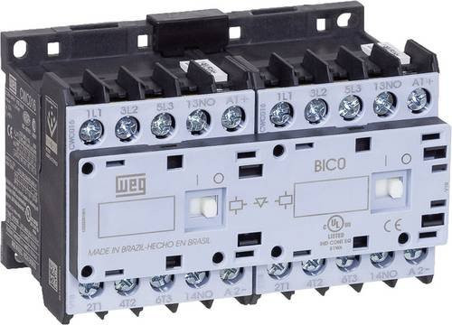 WEG Wendeschütz CWCI012-01-30C03 mit 6 Schließern, 5.5kW, 24 V/DC, 12A und Hilfskontakt in Grau - Bild 1