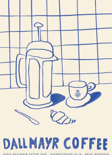 Dallmayr Coffee Lover Poster auf Bilderdruckpapier, Breite: 42,0 cm, Höhe: 59,4 cm - Bild 1