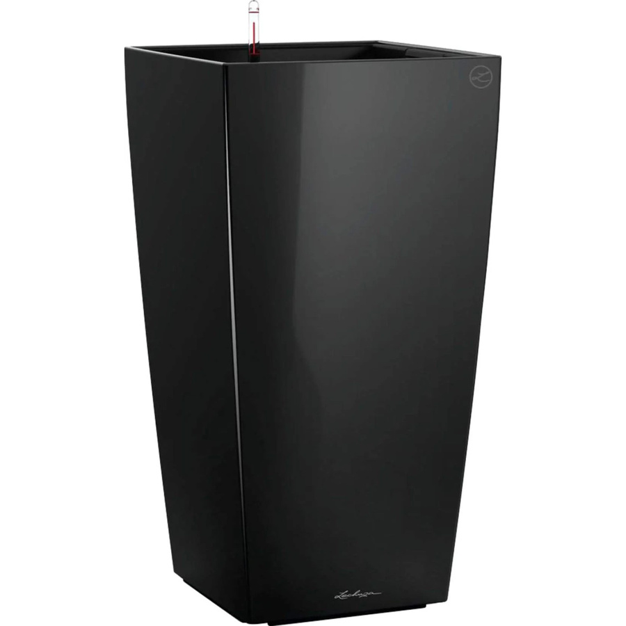 Lechuza Cubico Premium Säulengefäß Schwarz hochglanz B/T/H: 50 x 50 x 50 cm - Bild 2