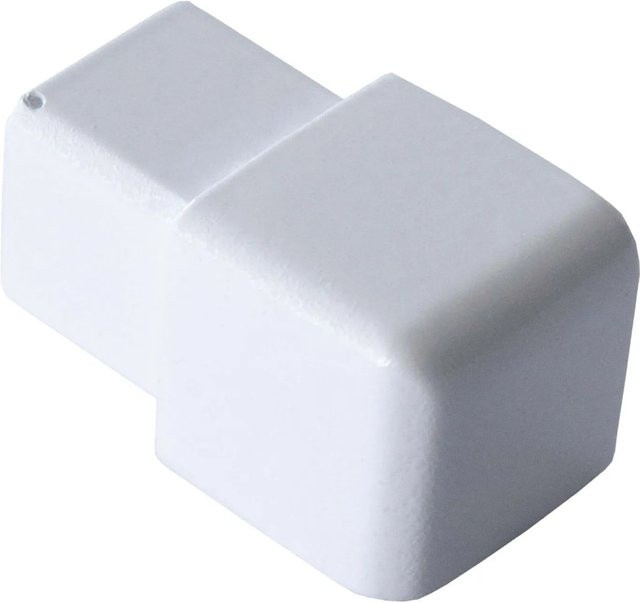 Dalsys Endstück für Quadratprofil 12,5 mm aus Aluminium eloxiert in Weiß - Bild 1