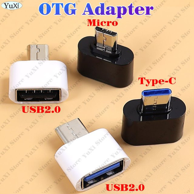 YuXi USB-C auf USB-A Adapter in Weiß für Datenübertragung von Telefon, Maus, Tastatur und USB-Stick - Bild 1