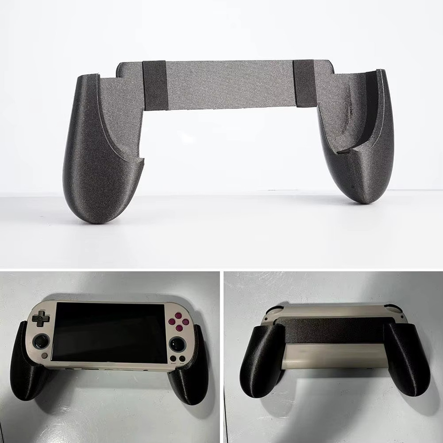 3D-gedruckter Grip-Griff für Trimui Smart Pro Gaming-Konsole in Schwarz aus Kunststoff - Bild 2