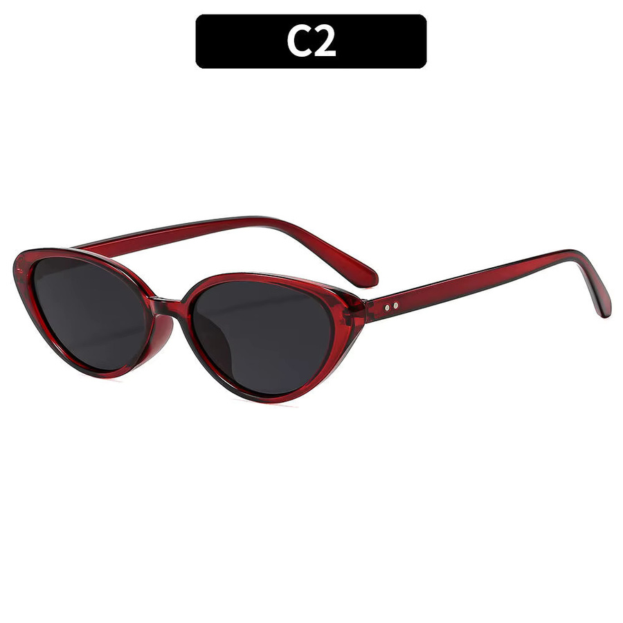 KLASSNUM 2026 Sonnenbrille, Cat-Eye, Vollrand, Kunststoff, rot, Damen - Bild 2