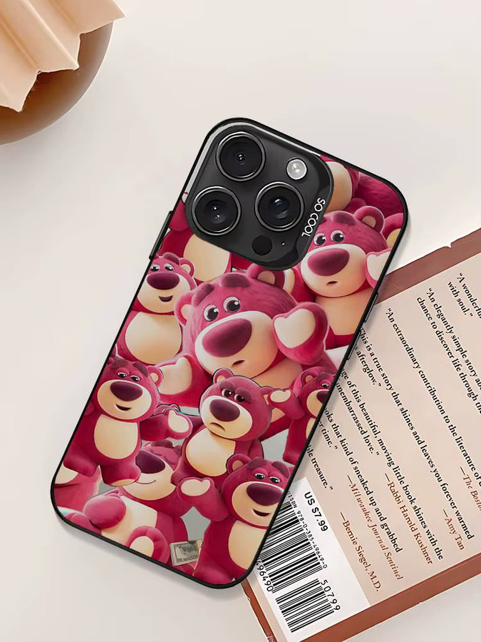 Kawaii Lotso Bär Handyhülle für Apple iPhone in Pink - Bild 6