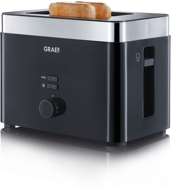 Graef Toaster TO 62 Doppelschlitz-Toaster in Schwarz - Bild 1