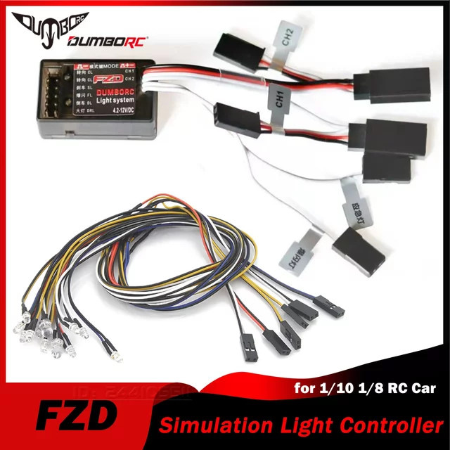 DUMBORC FZD RC Car Simulationslichtregler mit 12 LED-System-Kit - Bild 1