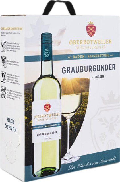 Oberrotweiler Winzerverein eG Grauburgunder Weißwein, trocken, Baden, 2025, 3,0 l - Bild 1