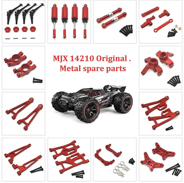 MJX Hyper Go 14210 14209 Metall-Frontlenkkomponente, Zubehör, Rot - Bild 1