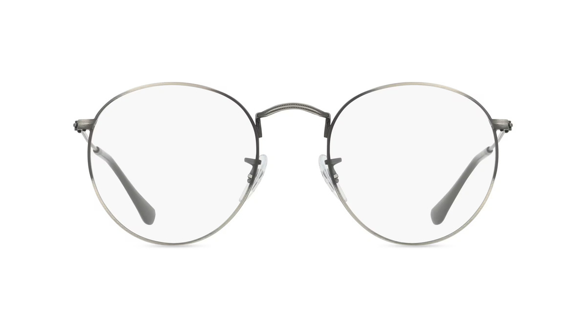 Ray-Ban RX3447V Korrektionsbrille, Vollrand, Rund, Metall, Unisex, Grau - Bild 1