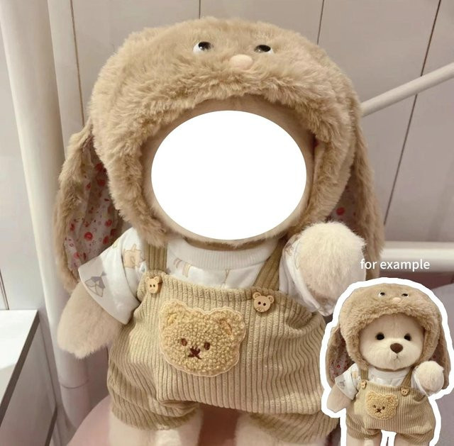 Linyi toy Wechselkleidung für Gelenk-Bär Plüschtier, Zubehör, Braun - Bild 1