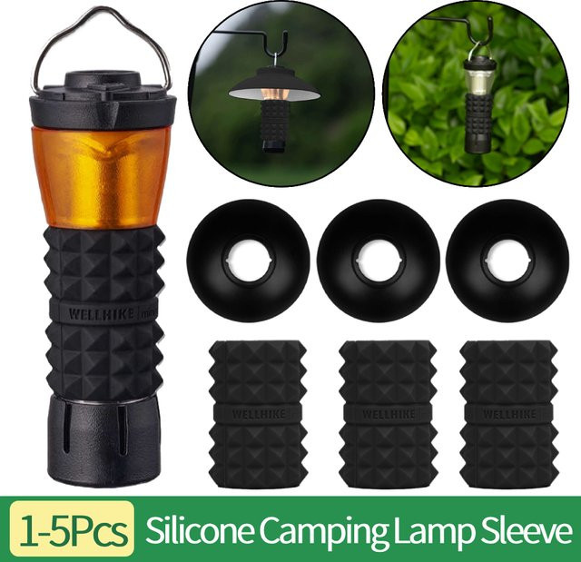 Silikon-Camping-Lampenschirm für Goal Zero, rutschfeste Laternenschirm-Abdeckung in Schwarz - Bild 1