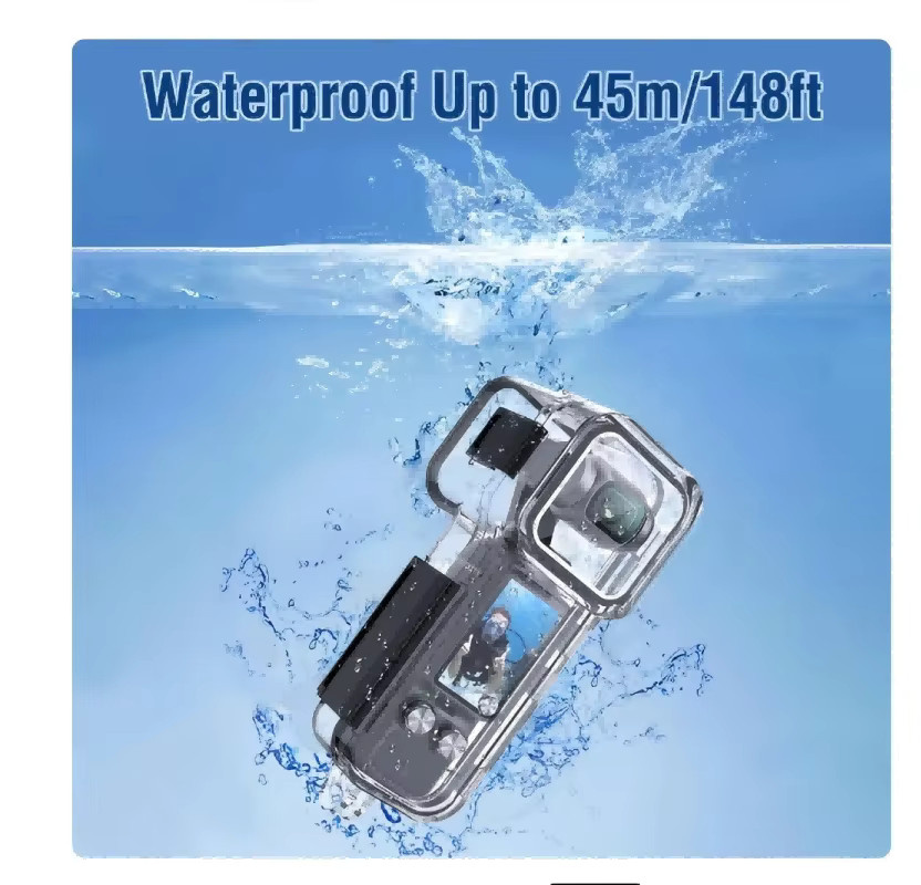 Wasserdichtes Tauchgehäuse für DJI Osmo Pocket 3 und Pocket 4, transparentes Unterwasser-Schutzgehäuse für 45m Tiefe - Bild 3