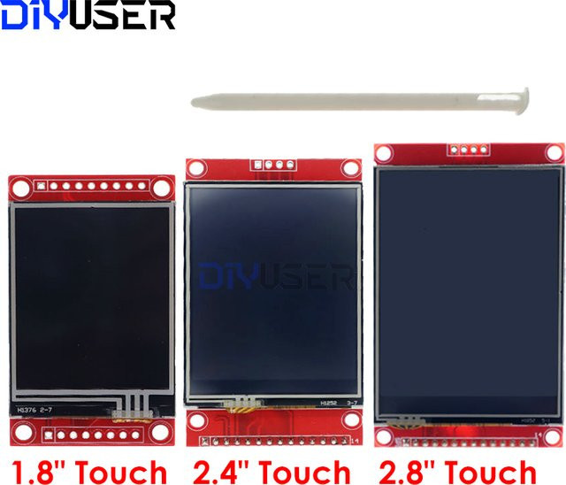 DIYUSER Smart TFT Touch-Display Modul mit ILI9341 oder ST7789 Treiber IC in Rot - Bild 1