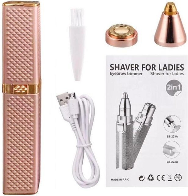 YJMP beauty health Elektrischer Augenbrauentrimmer, Rose Gold, Damen - Bild 1