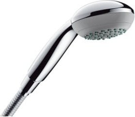 Hansgrohe Handbrause Crometta 85 Vario in Chrom mit Rain-Strahl und Anti-Kalk-Funktion - Bild 1
