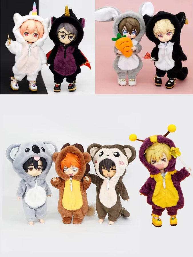 XiDonDon Kawaii-Plüsch-Löwenkleidung, Engel-Pyjamas, Puppenzubehör - Bild 5
