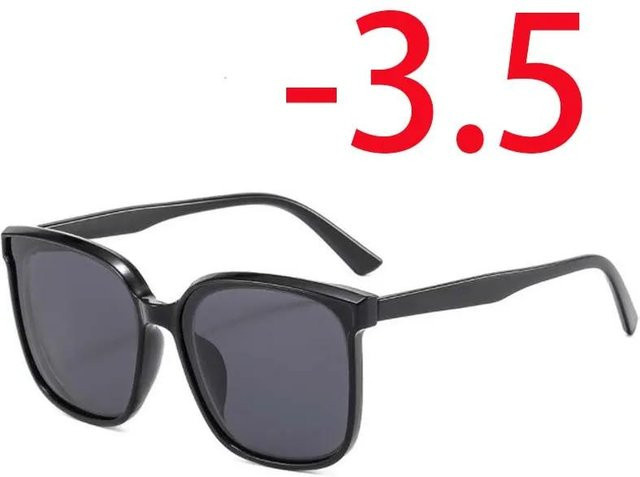 Sonnenbrille, Unisex, Vollrand, Square, Kunststoff, Schwarz - Bild 1
