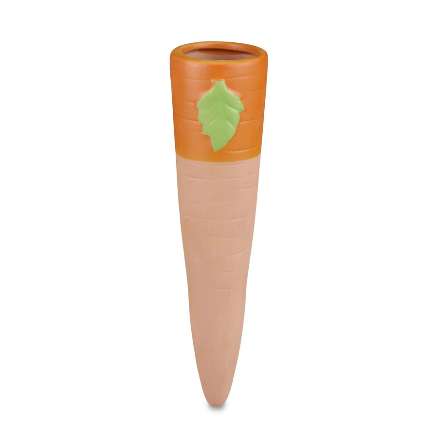 Relaxdays 4er Set Keramik Tonspitzen in Form von Möhren, Farbe Terrakotta, Höhe: 23 cm, Durchmesser: 6 cm - Bild 2