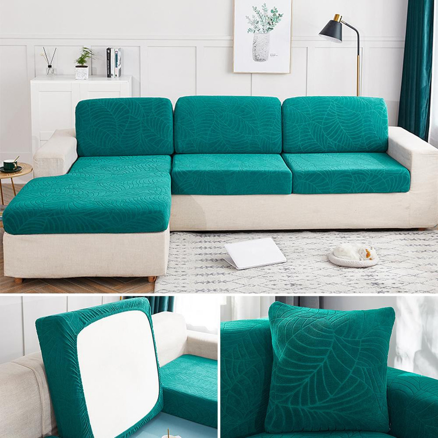 Wasserdichter Jacquard Sofa-Schonbezug von Yiran Furniture, dehnbarer und rutschfester Sitzkissenbezug aus Polyester, waschbar - Bild 2