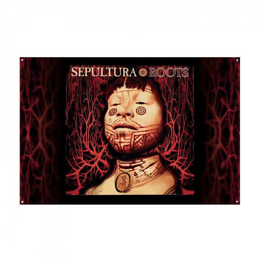 Sepultura Heavy Rock Band Flagge als dekorativer Wandbehang und Wandteppich für Outdoor und Indoor - Bild 4