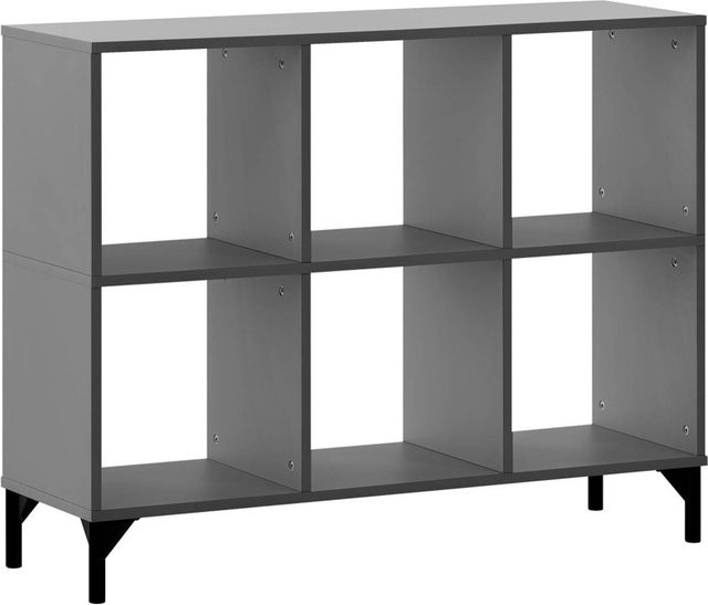 Regal Smash Möbelpartner Anthrazit B/H/T: 104,3 x 82 x 33 cm - Bild 1
