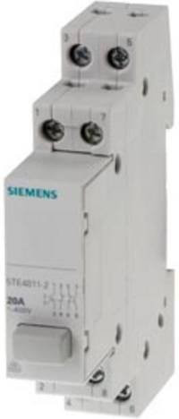 Siemens Taster Grau 20A 2 Schließer 2 Öffner 5TE48112 für Hutschiene - Bild 1